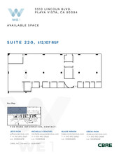 5510 Lincoln Blvd, Playa Vista, CA à louer Plan d’étage– Image 1 sur 8