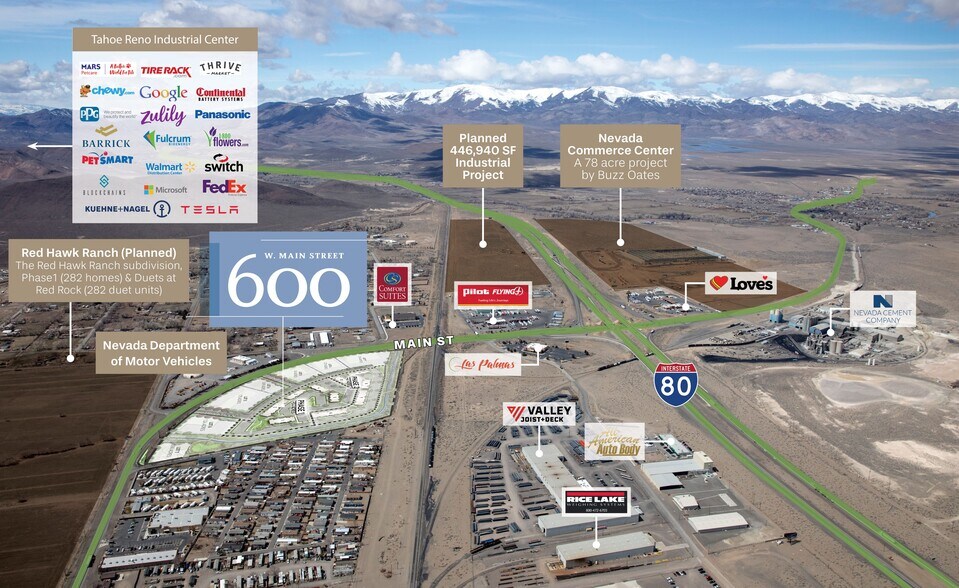 600 W Main St, Fernley, NV à vendre - Aérien – Image 3 sur 5