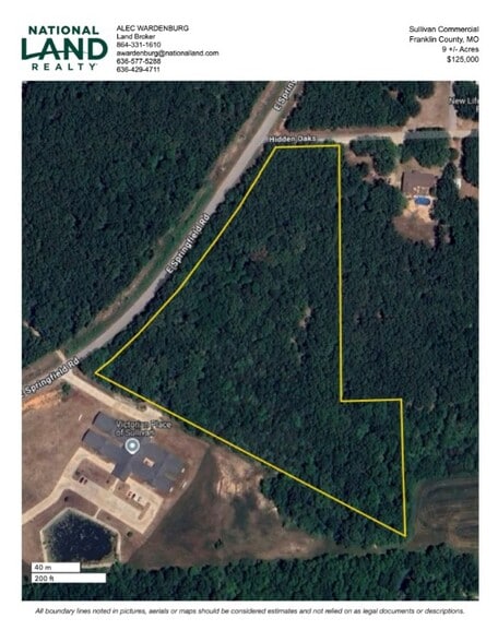 1 SPRINGFIELD rd, Sullivan, MO à vendre - Aérien – Image 2 sur 9