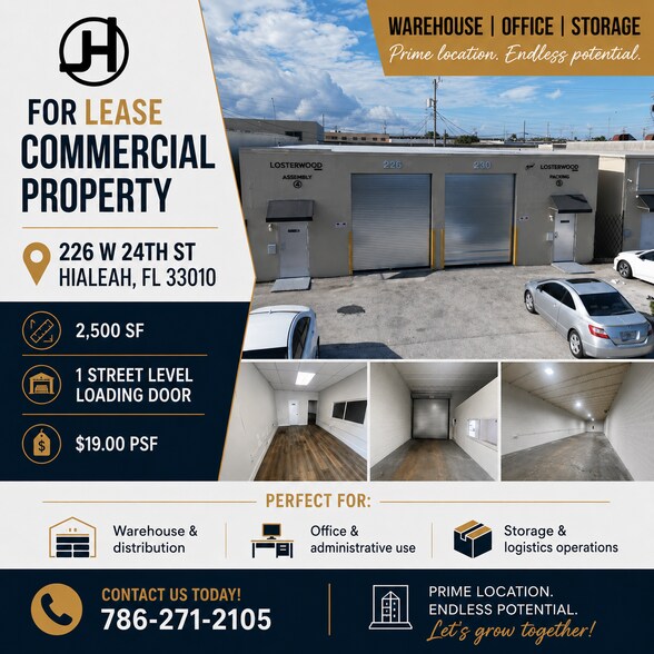 230-226 W 24th St, Hialeah, FL à louer - Photo de l’immeuble – Image 1 sur 7
