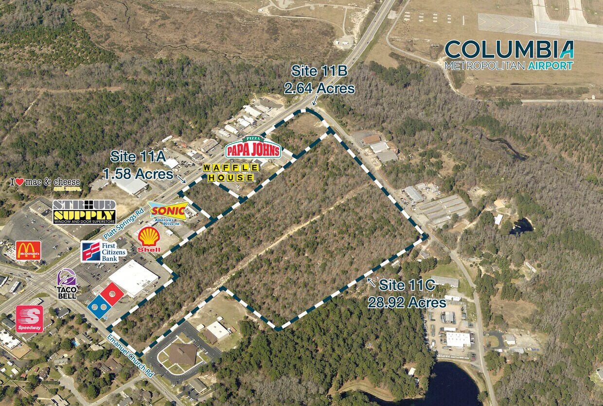 Platt Springs Rd and Lake Dogwood Dr, West Columbia, SC à vendre Photo de l’immeuble– Image 1 sur 5