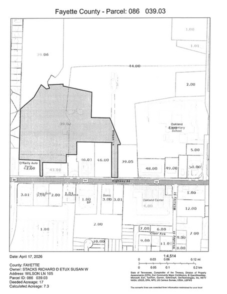 105 Wilson Ln, Oakland, TN à vendre - Plan cadastral – Image 2 sur 12