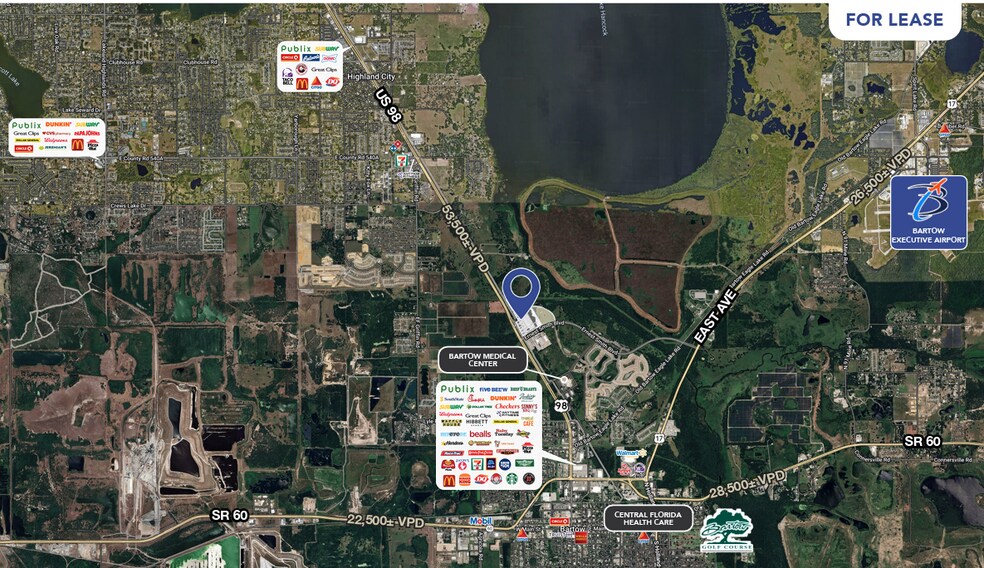 US Hwy 98, Bartow, FL à louer - Aérien – Image 3 sur 3