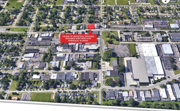 8915-8925 Northend Ave, Ferndale, MI à louer - Aérien – Image 2 sur 4