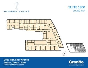 2021 McKinney Ave, Dallas, TX à louer Plan de site– Image 1 sur 1