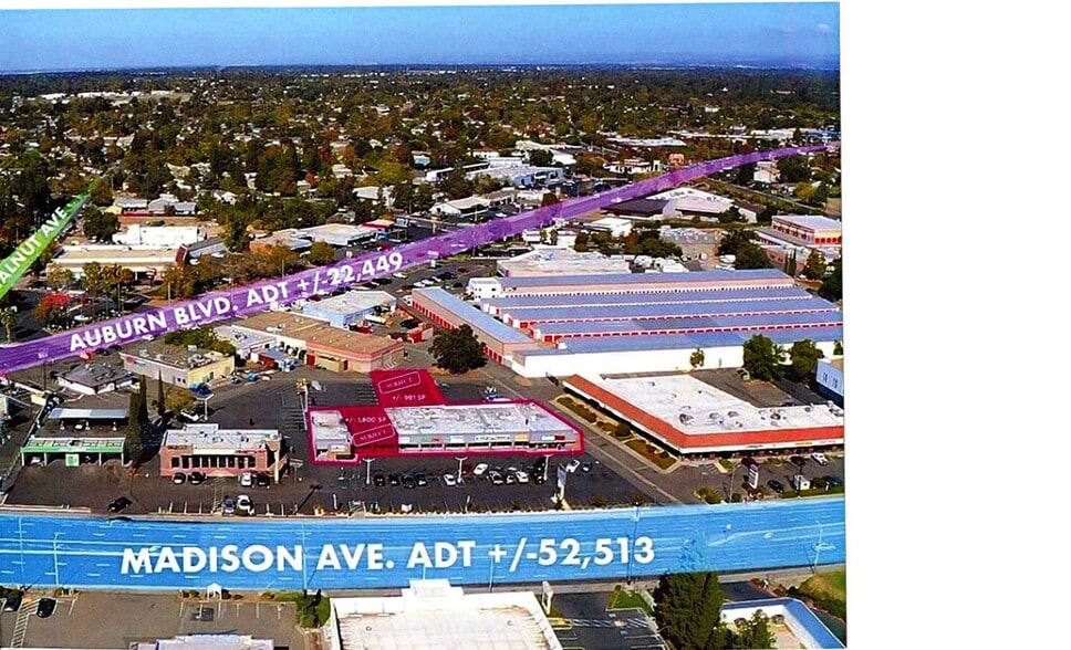 5147-5163 Madison Ave, Sacramento, CA à louer - Photo de l’immeuble – Image 1 sur 1