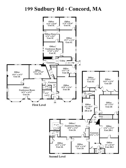 199 Sudbury Rd, Concord, MA à louer - Plan d’étage – Image 3 sur 6