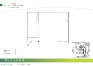 3800 Buffalo Speedway, Houston, TX à louer Plan d’étage– Image 1 sur 2