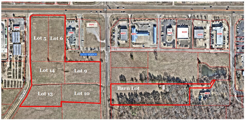 Goodman Rd & Davidson Rd, Olive Branch, MS à vendre - Photo principale – Image 1 sur 2