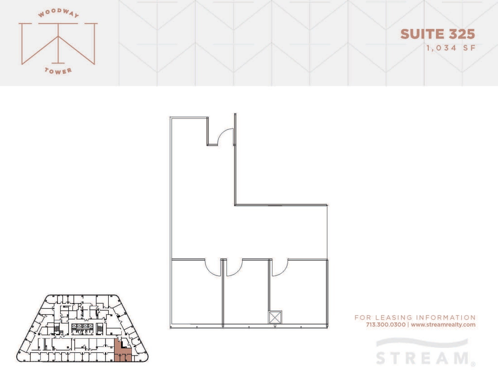 6363 Woodway Dr, Houston, TX à louer Plan d’étage– Image 1 sur 1