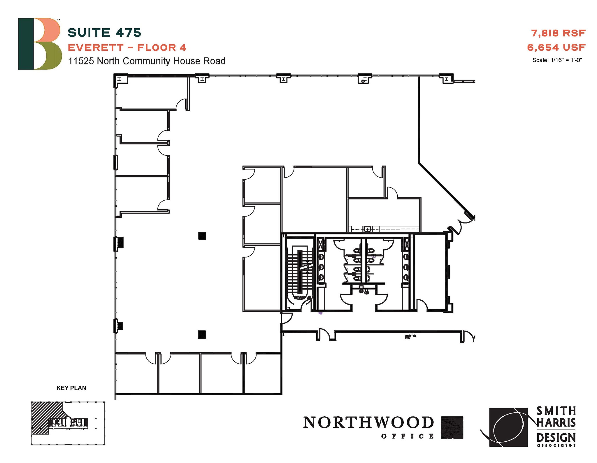 11525 N Community House Rd, Charlotte, NC à louer Plan d’étage– Image 1 sur 1