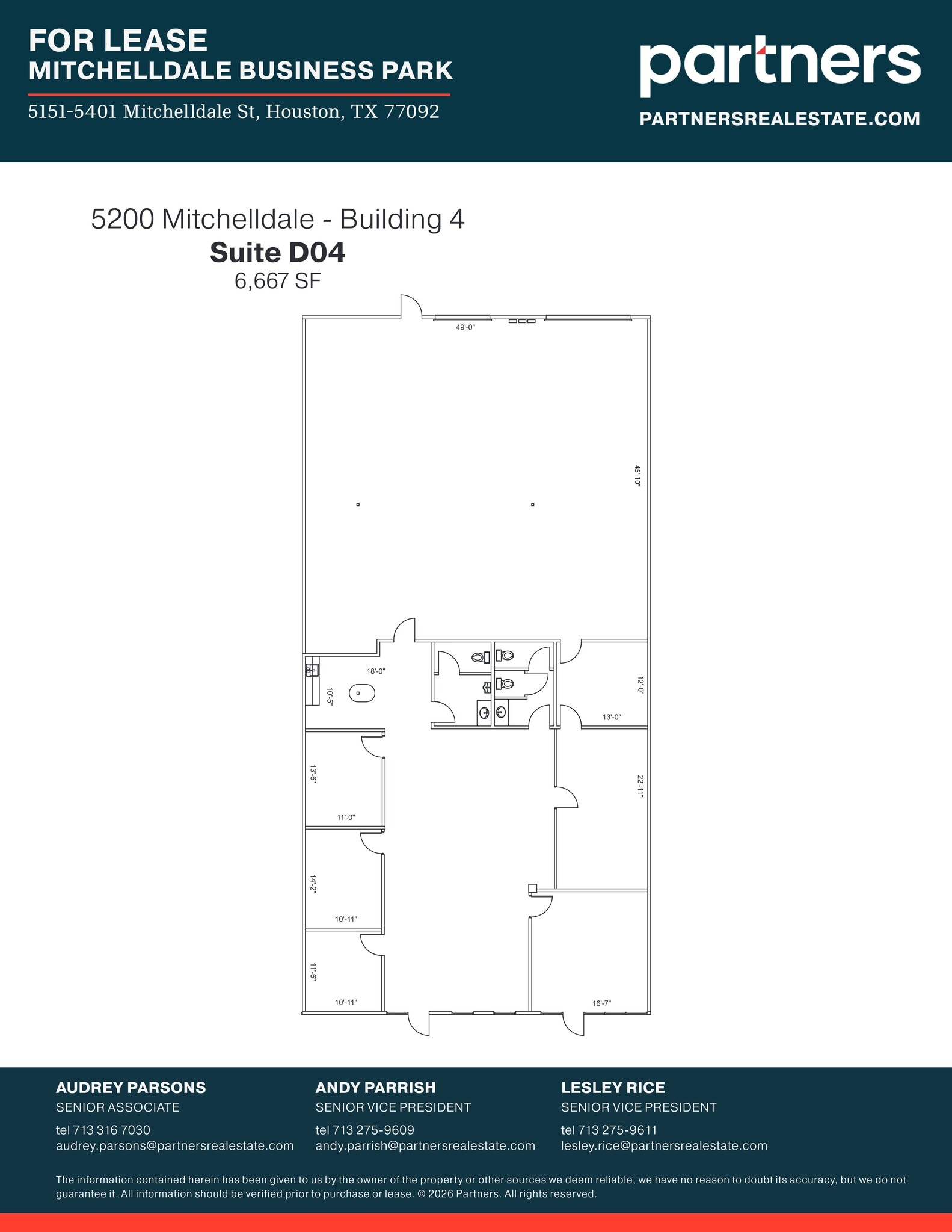 5151 Mitchelldale St, Houston, TX à louer Plan de site– Image 1 sur 1
