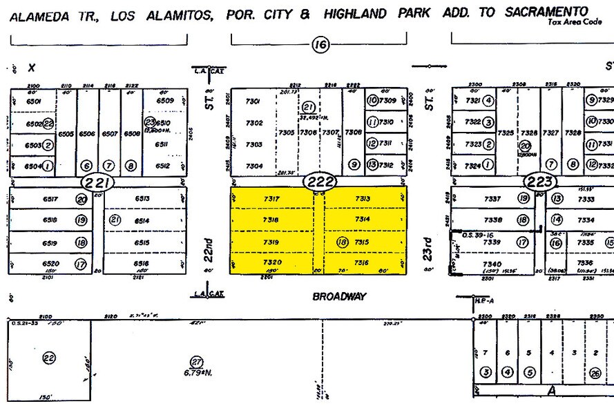 2201 Broadway, Sacramento, CA à louer - Plan cadastral – Image 2 sur 12