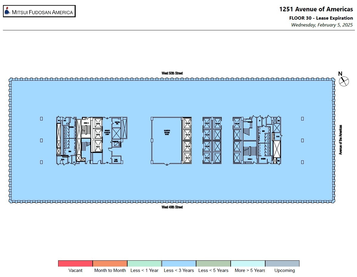 1251 Avenue of the Americas, New York, NY à louer Plan d’étage– Image 1 sur 4