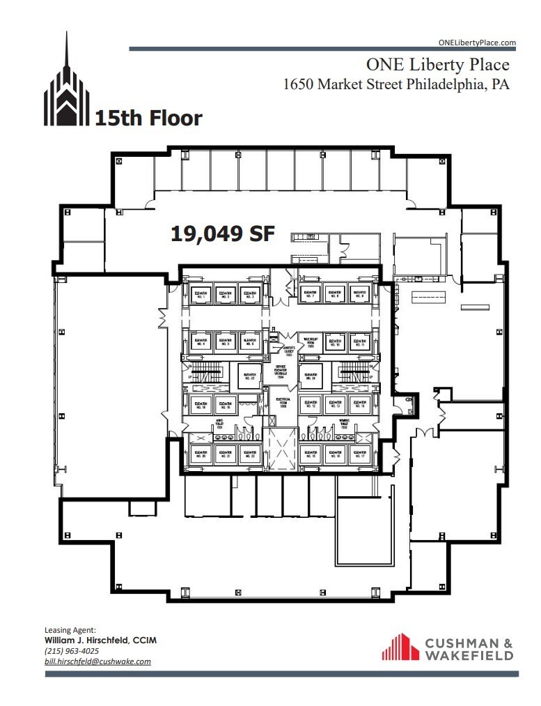 1650 Market St, Philadelphia, PA à louer Plan d’étage– Image 1 sur 1