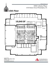 1650 Market St, Philadelphia, PA à louer Plan d’étage– Image 1 sur 1