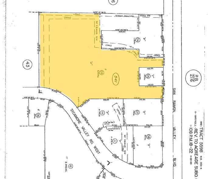 600-818 Sycamore Valley Rd W, Danville, CA à louer - Plan cadastral – Image 2 sur 5