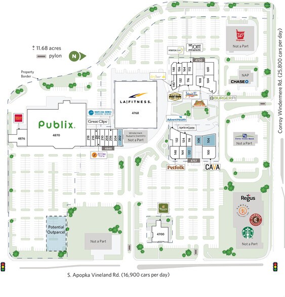 4700-4744 S Apopka Vineland Rd, Orlando, FL à louer - Plan de site – Image 2 sur 18