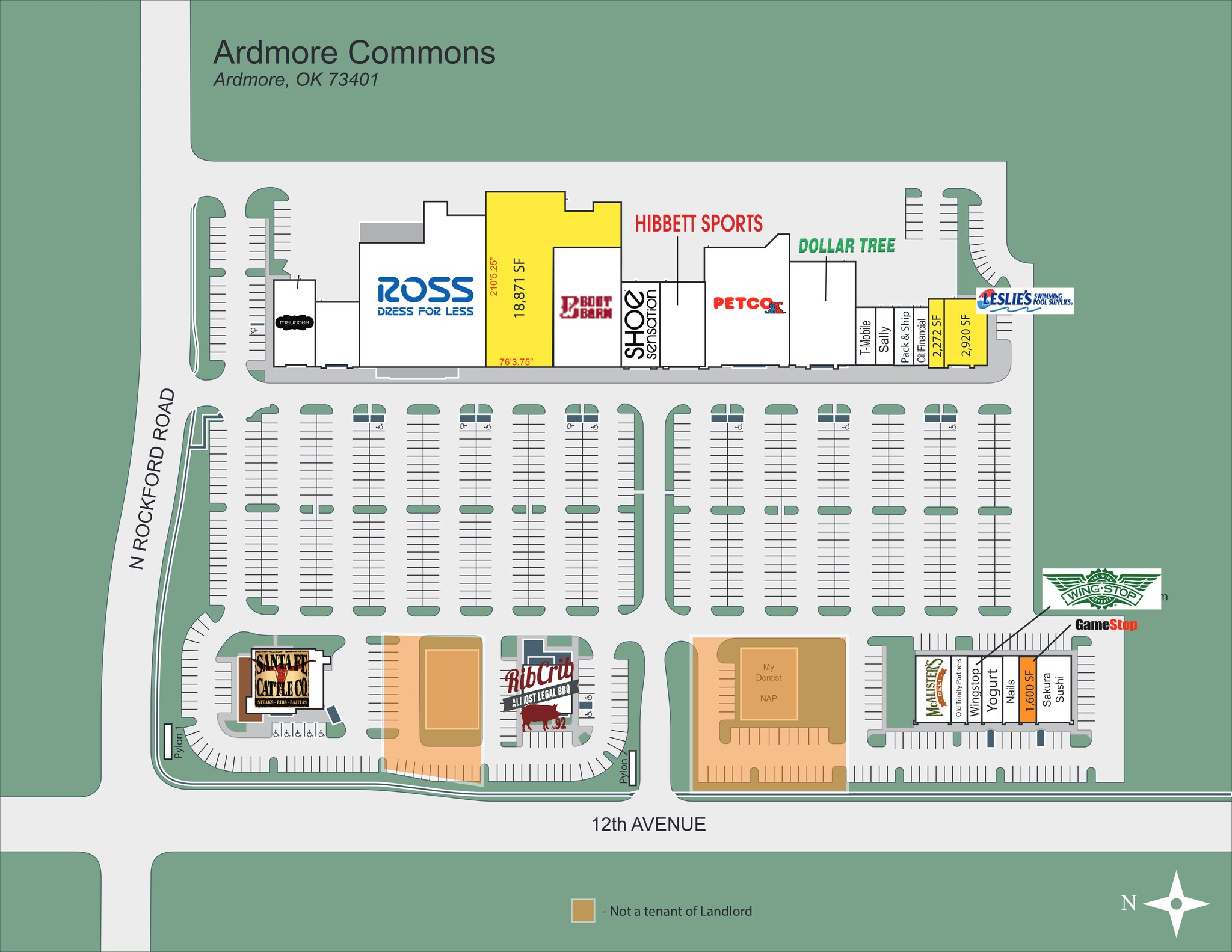 12th Ave NW, Ardmore, OK à louer Plan de site– Image 1 sur 1
