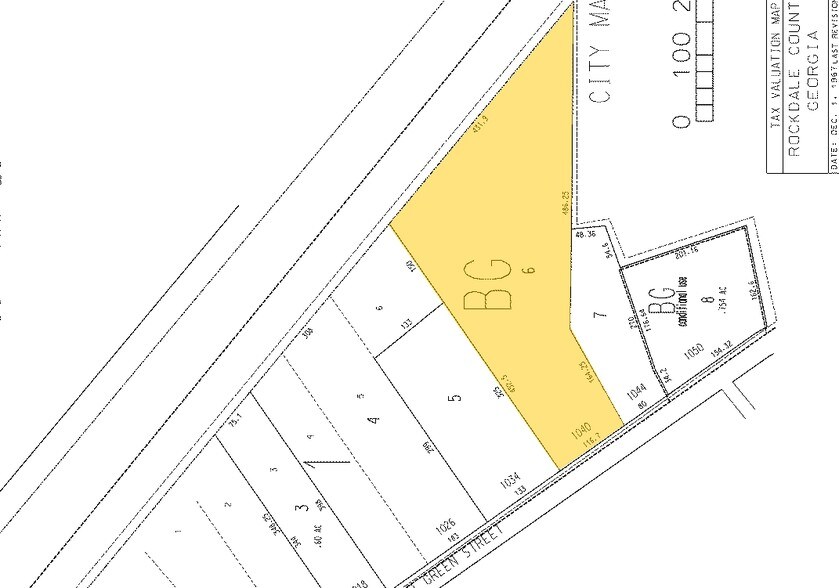 1040 Green St SE, Conyers, GA à vendre - Plan cadastral – Image 2 sur 3