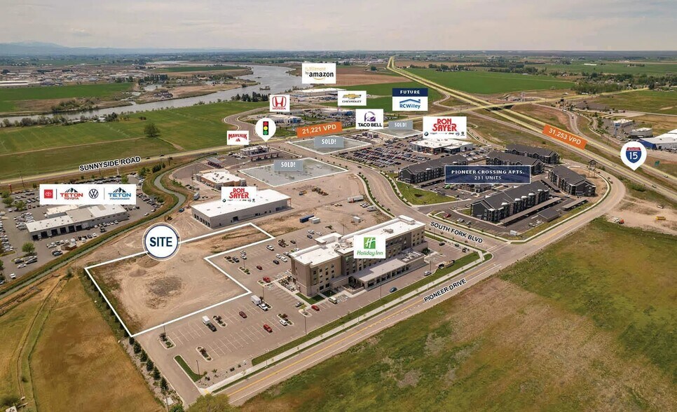 TBD W Sunnyside Rd & I-15, Idaho Falls, ID à vendre - Photo de l’immeuble – Image 1 sur 3