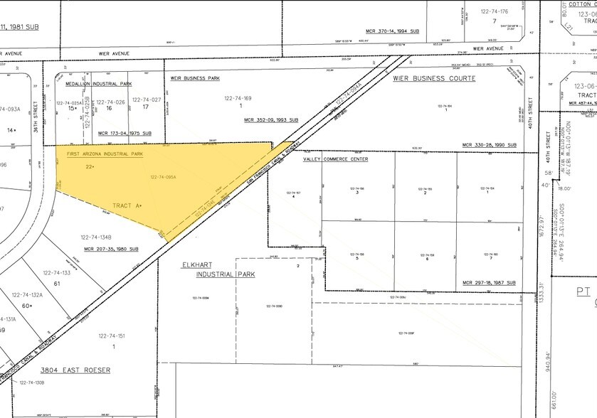4829 S 38th St, Phoenix, AZ à louer - Plan cadastral – Image 2 sur 11
