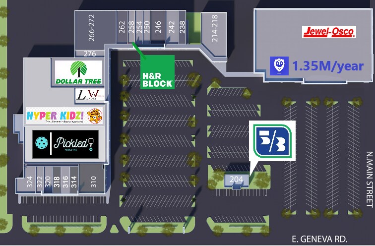 204-324 E Geneva Rd, Wheaton, IL à louer - Photo de l’immeuble – Image 3 sur 15