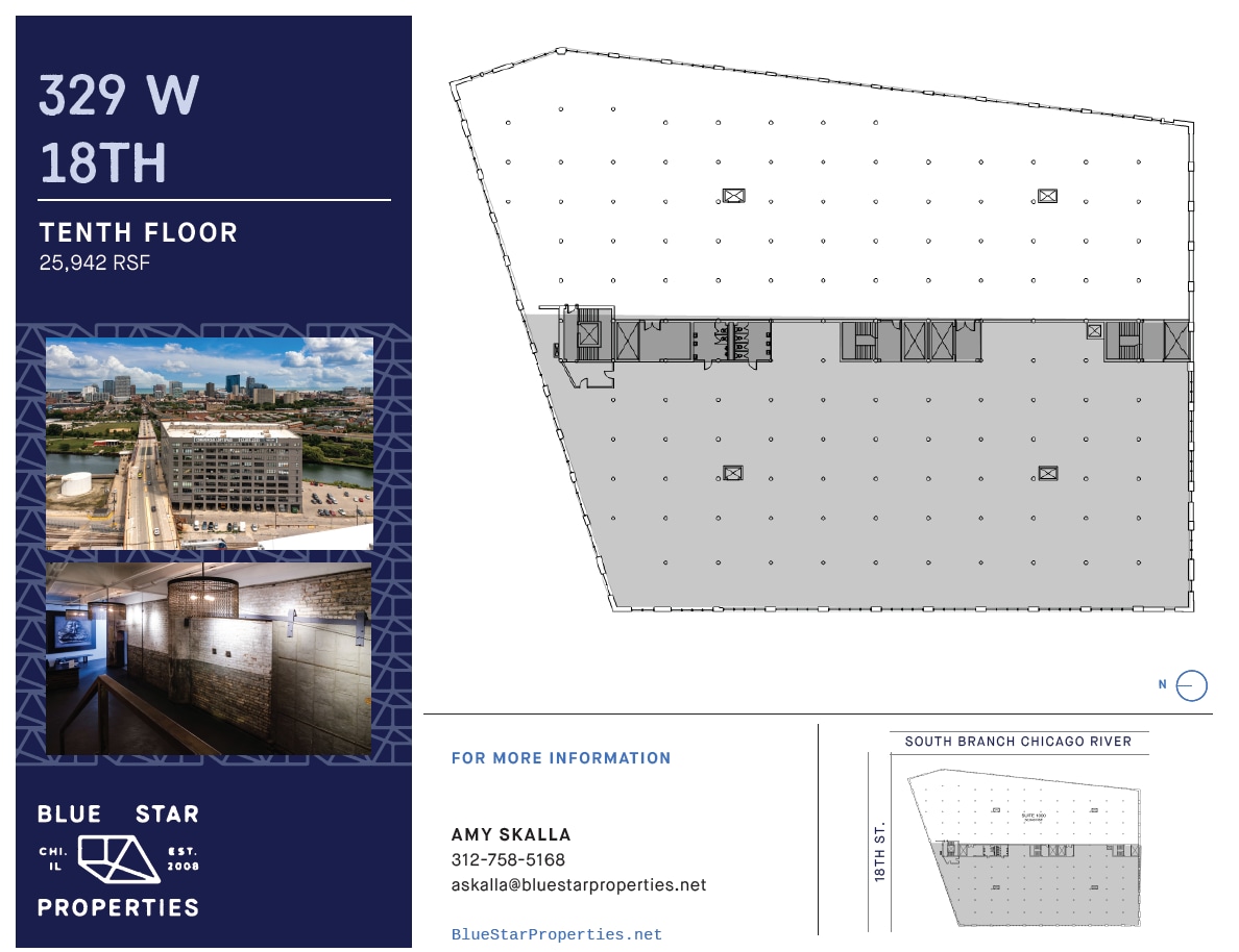 329 W 18th St, Chicago, IL à louer Plan d’étage– Image 1 sur 4