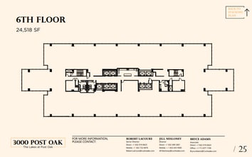 3000 Post Oak Blvd, Houston, TX à louer Plan d’étage– Image 1 sur 1