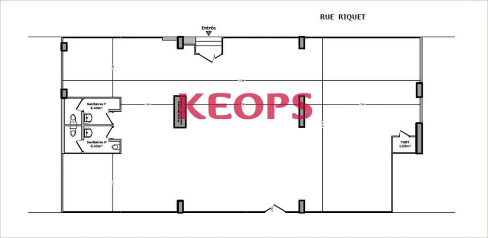Rue Pierre-Paul Riquet, Toulouse à louer - Plan d’étage – Image 3 sur 3