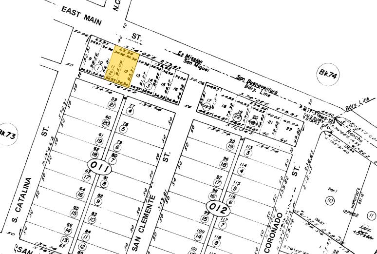 2090-2098 E Main St, Ventura, CA à louer - Plan cadastral – Image 3 sur 4