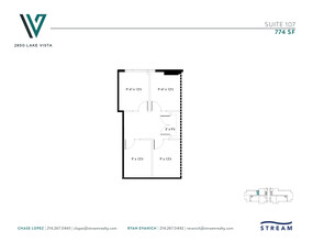 2850 Lake Vista Dr, Lewisville, TX à louer Plan d’étage– Image 1 sur 2