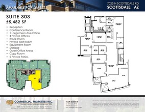 7025 N Scottsdale Rd, Scottsdale, AZ à louer Plan d’étage– Image 1 sur 1