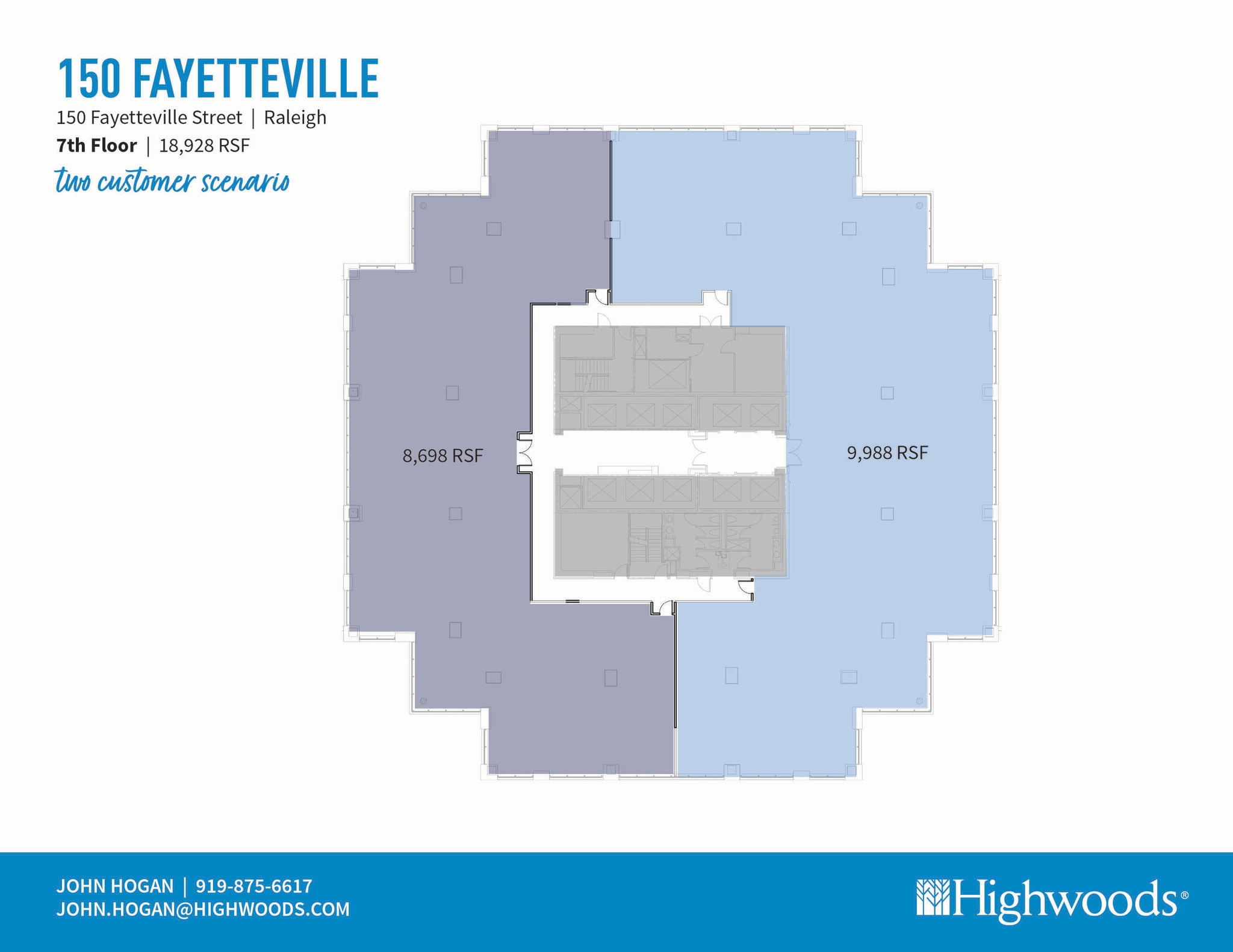 150 Fayetteville St, Raleigh, NC à louer Plan d’étage– Image 1 sur 1