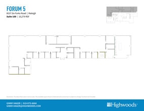 8537 Six Forks Rd, Raleigh, NC à louer Plan d’étage– Image 1 sur 1