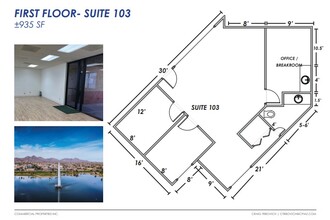 12035 N Saguaro Blvd, Fountain Hills, AZ à louer Plan d’étage– Image 2 sur 2
