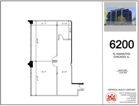 6200 N Hiawatha Ave, Chicago, IL à louer Plan d’étage– Image 1 sur 5