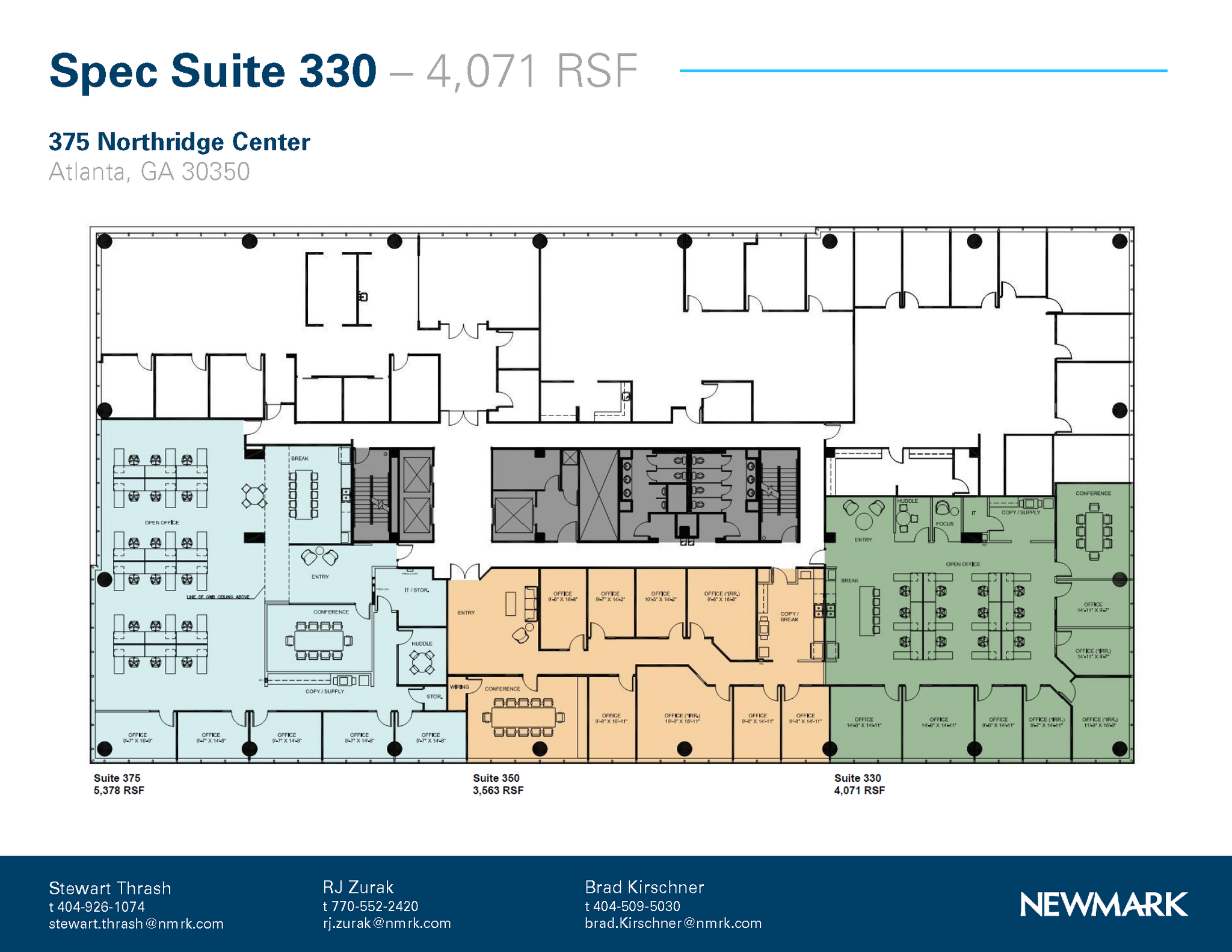 375 Northridge Rd, Atlanta, GA à louer Plan d’étage– Image 1 sur 1