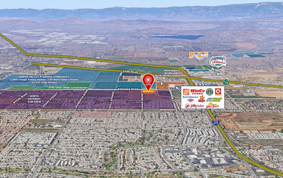 Ethanac & Evans Rd, Menifee, CA à vendre - Photo principale – Image 1 sur 4