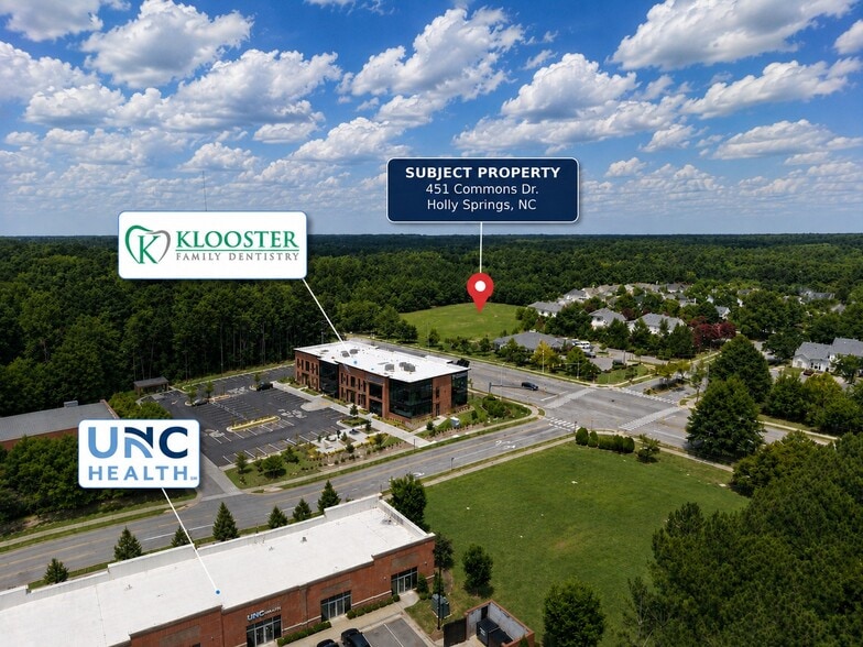 451 Commons Dr, Holly Springs, NC à vendre - Aérien – Image 2 sur 11