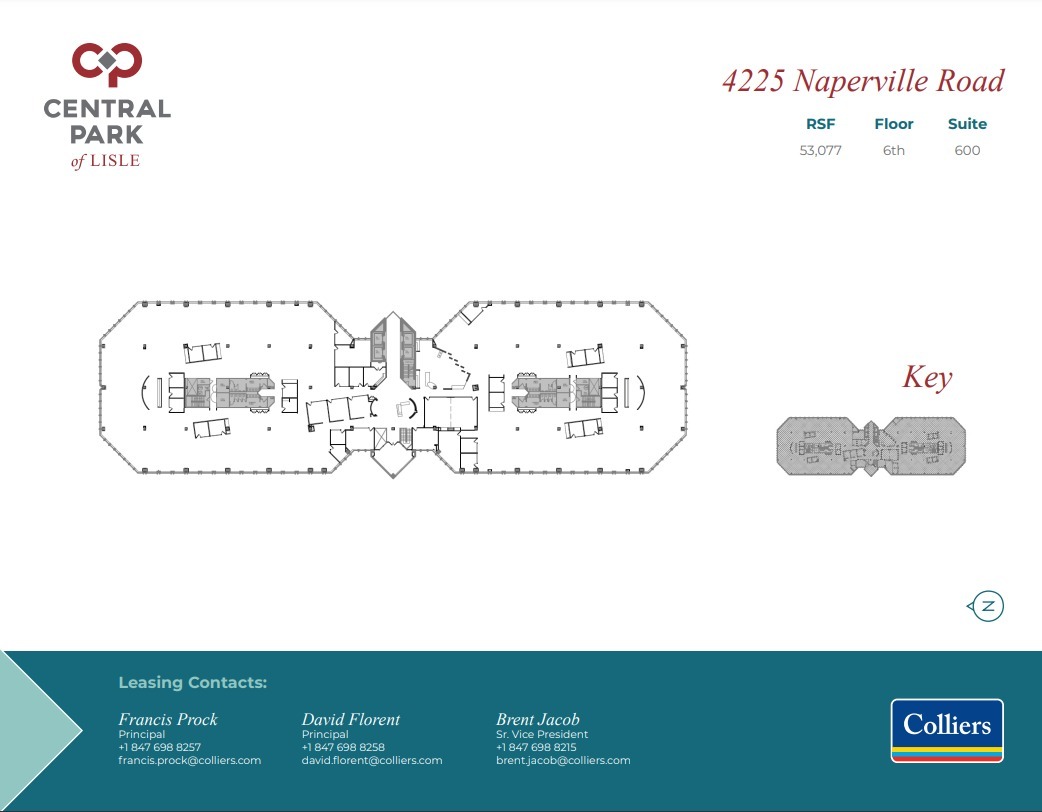 3333 Warrenville Rd, Lisle, IL à louer Plan d’étage– Image 1 sur 1