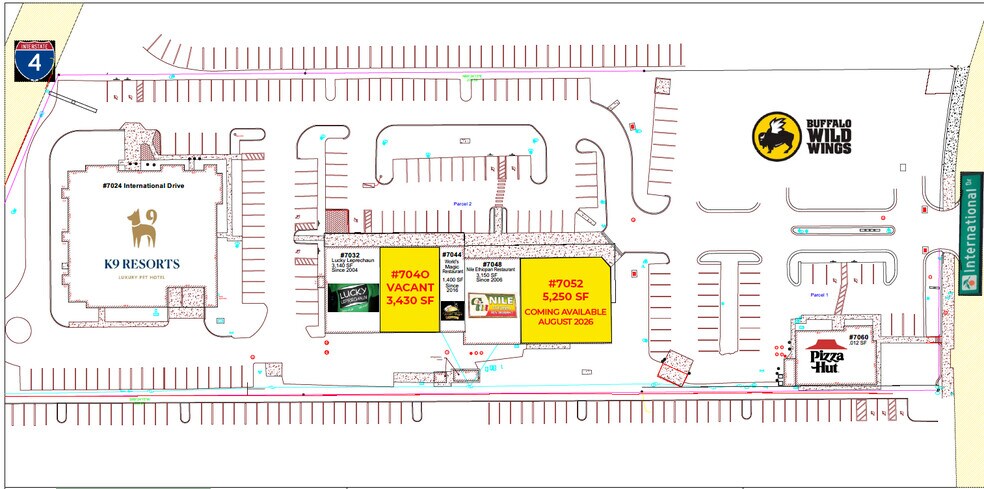 7036-7336 International Dr, Orlando, FL à louer - Plan de site – Image 2 sur 9