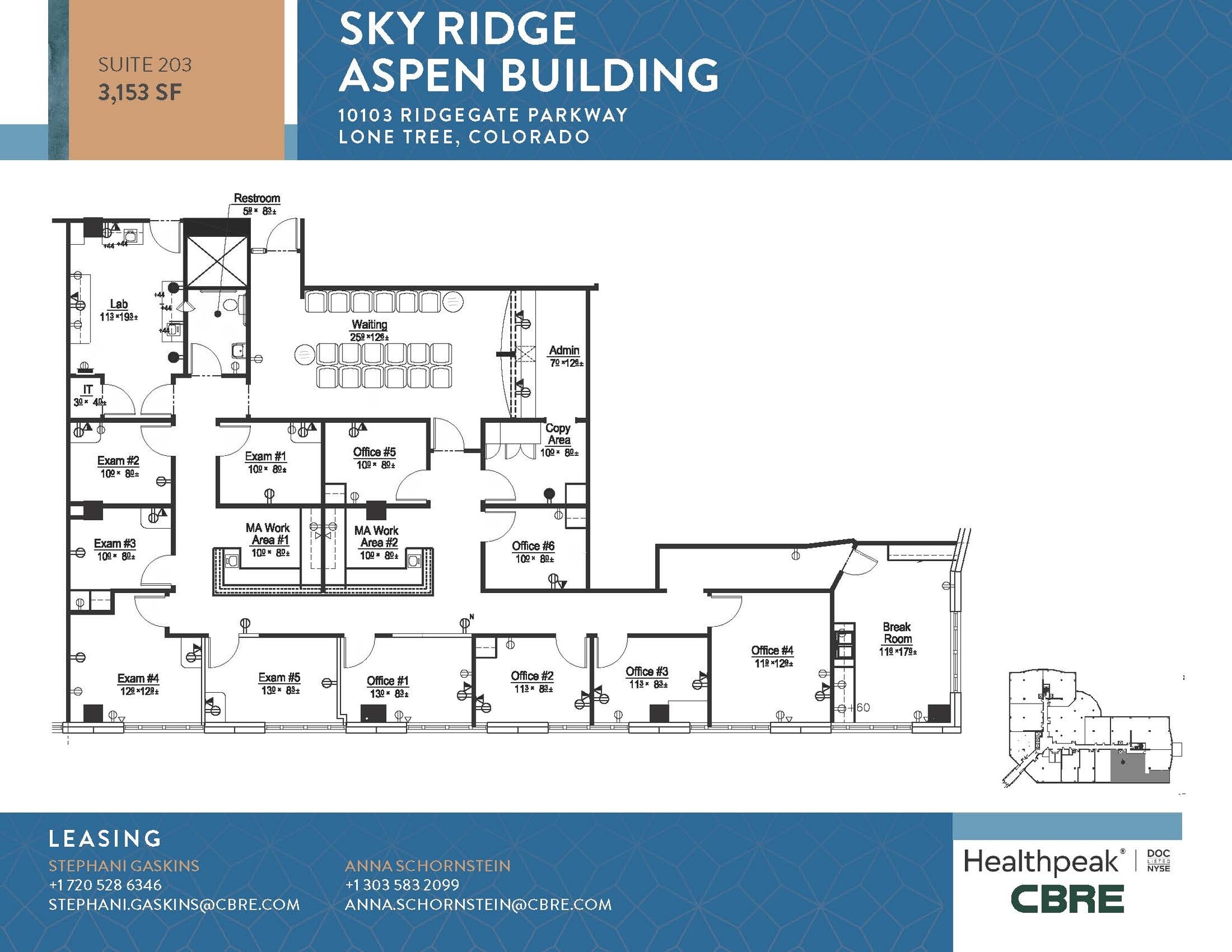 10535 Park Meadows Blvd, Lone Tree, CO à louer Plan d’étage– Image 1 sur 1