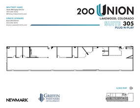 200 Union Blvd, Lakewood, CO à louer Plan d’étage– Image 1 sur 5