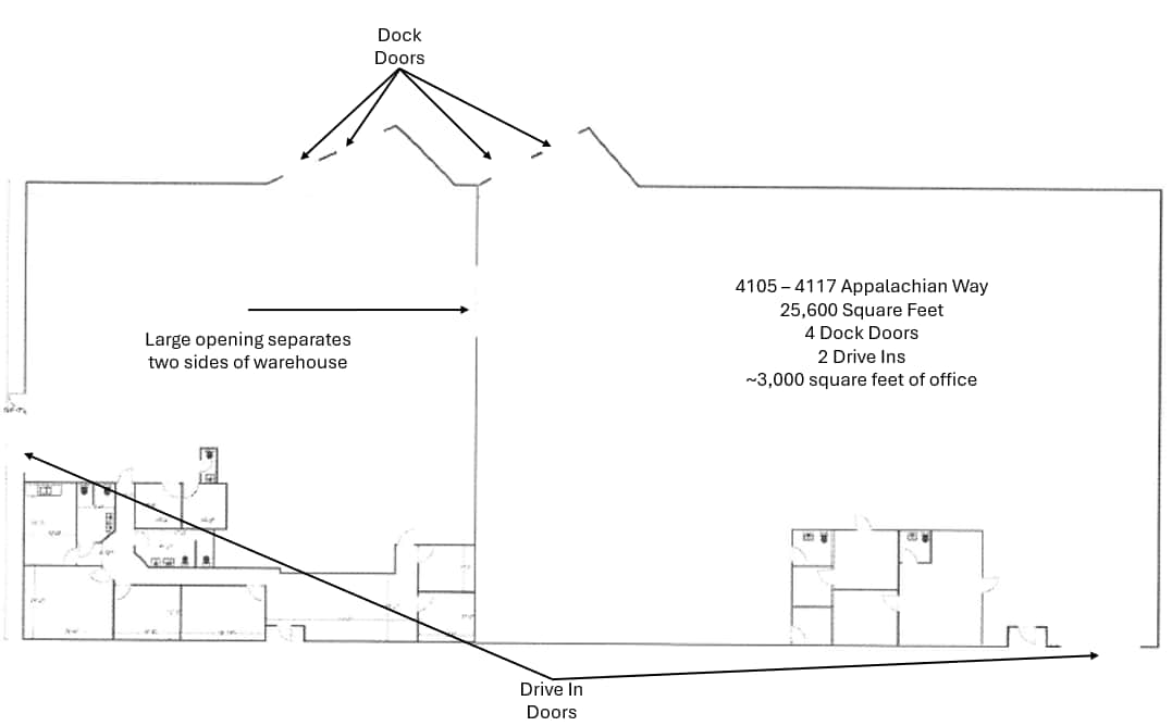 4123-4139 Appalachian Way, Knoxville, TN à louer Plan d’étage– Image 1 sur 1