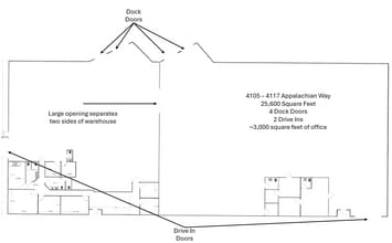 4123-4139 Appalachian Way, Knoxville, TN à louer Plan d’étage– Image 1 sur 1