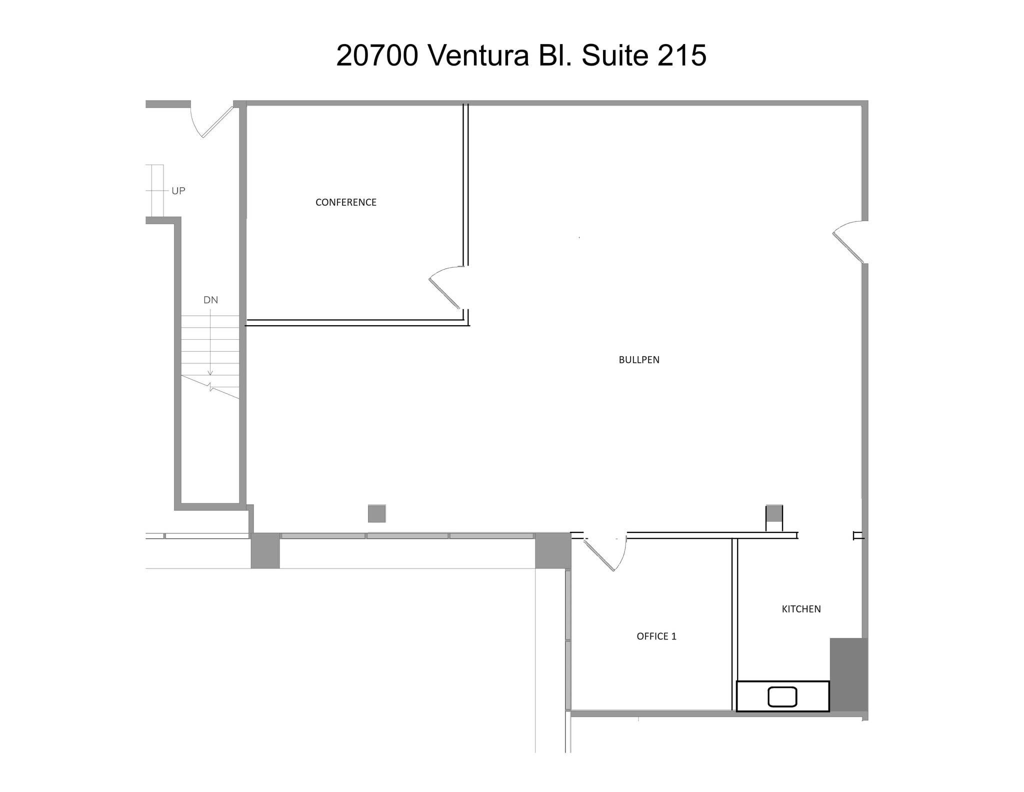20700 Ventura Blvd, Woodland Hills, CA à louer Plan d’étage– Image 1 sur 1