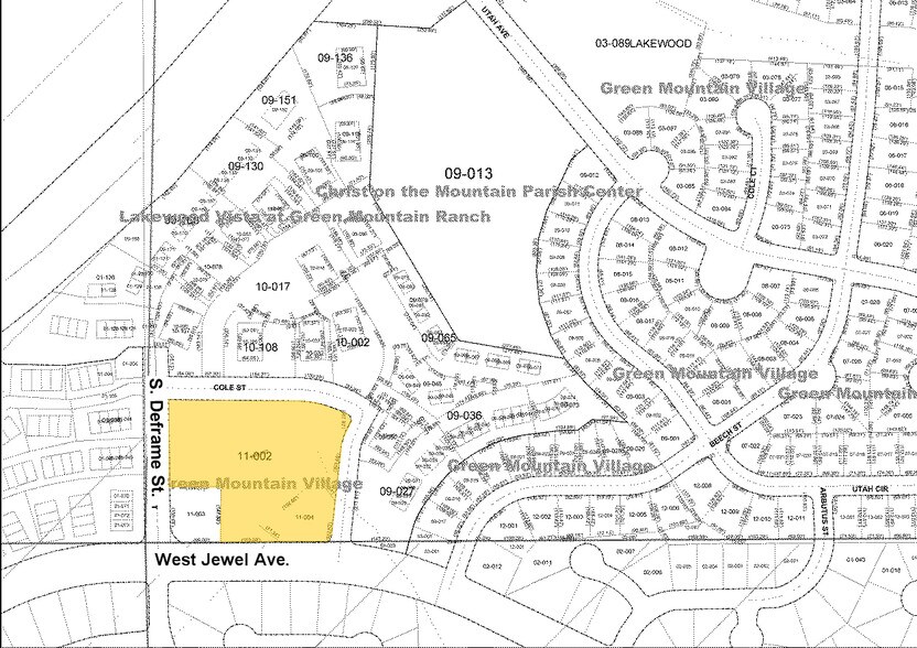 13701 W Jewell Ave, Lakewood, CO à louer - Plan cadastral – Image 2 sur 12