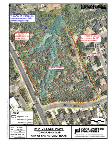 Raba Dr. & Village Parkway Dr., San Antonio, TX à vendre - Plan de site – Image 3 sur 4
