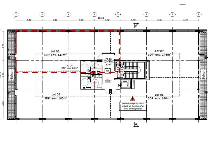 Bureau dans Norroy-le-Veneur à vendre - Plan d’étage – Image 2 sur 2